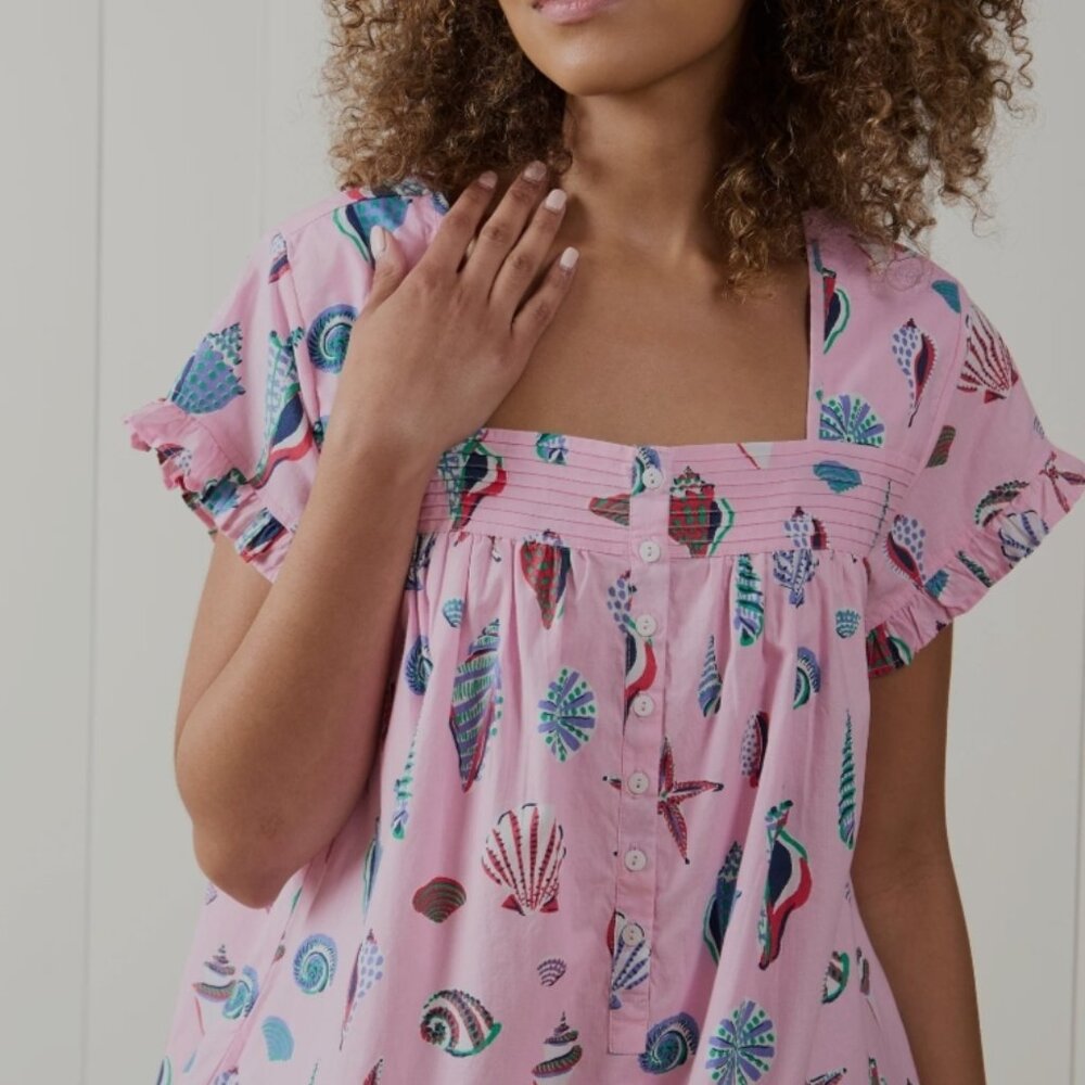 NWT Printfresh Beachcomber Pintuck in Pink Sand, size xs